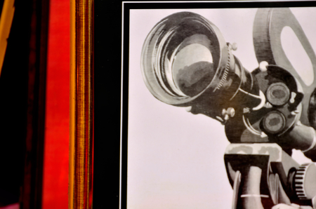 Movie Camera in frameの写真素材