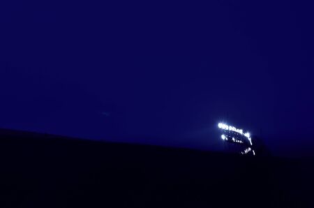 Floodlight in a football stadiumの写真素材