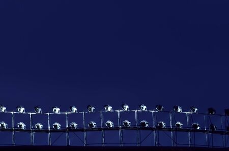 Floodlight in a football stadiumの写真素材