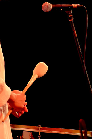 Music festival was held in a public place. A musical performance was performed by musician.の写真素材