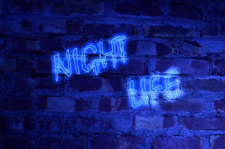 Brick wall in night.Two part of photograph.One part is brick wall in night is capture long exposure and another is madein softwwar. Then two part is merged in software.The photograph is prepared in image processing software. It consists of 8 layers. No paの写真素材