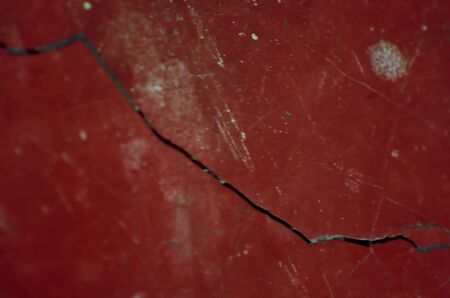 Cracks appearing in an interior wall of house.の写真素材