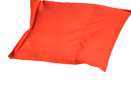 Red flag shown in white background.の写真素材