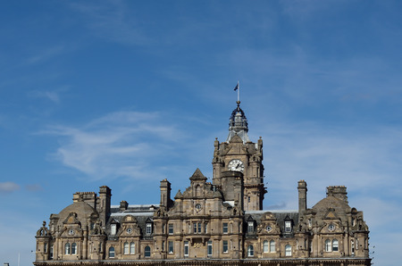 Castle in middle ages of Europe.Historical landmark Edinburgh Castle, Scotland.のeditorial素材
