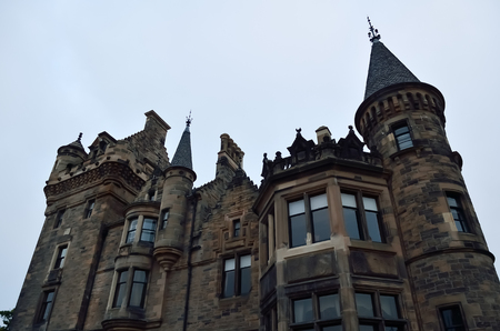 Castle in middle ages of Europe.Historical landmark Edinburgh Castle, Scotland.のeditorial素材