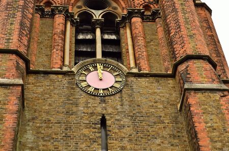 Colored window of is captured from low angle.の写真素材