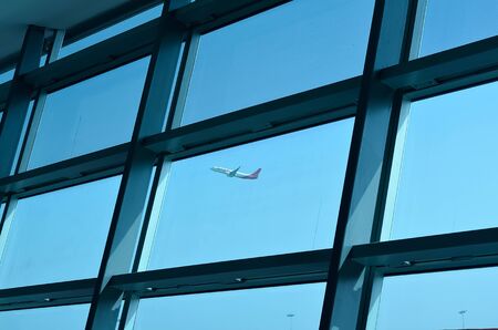 Spicejet aeroplane is flaying in skの写真素材