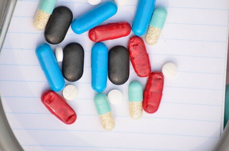various prescription pills.