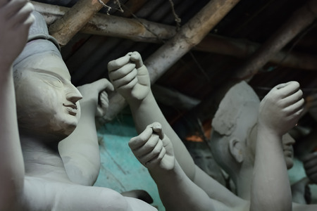 Sculpture of goddess durgaの写真素材