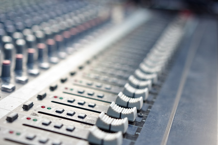music mixer in a live concert