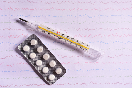 electroencephalogram and thermometer