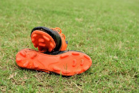 close up of soccer spikeの写真素材