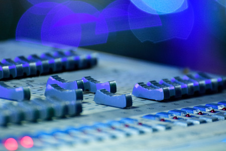 Close-up Of Professional Digital Sound Mixerの写真素材