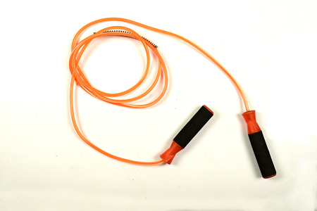 Skipping rope isolated on white background.の写真素材