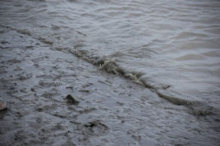 Water pollution, Polluted water are flowing in river