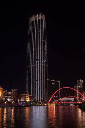 Tall buildings and bridgesのeditorial素材