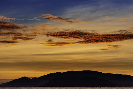 Sunrise at the seasideの写真素材