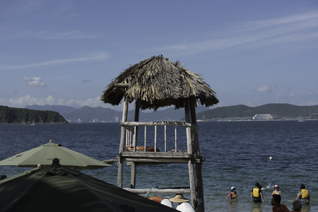 Beach lifeguard towerのeditorial素材