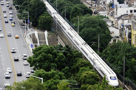 High-speed rail and car