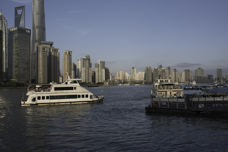 shanghai Bund Pierのeditorial素材