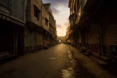 Old street in Kolkata, West Bengal, India. Kolkata is the capital and largest city of the Indian...