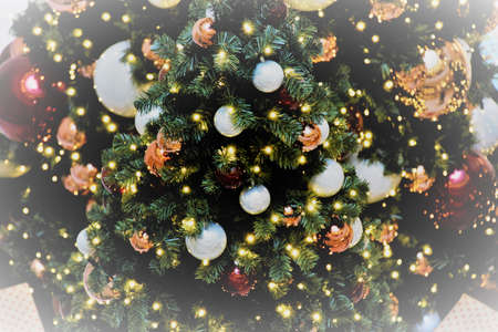 Christmas tree with balls