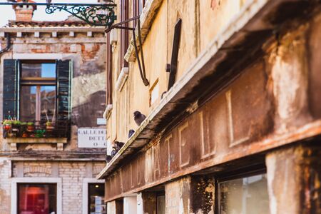 VENICE, ITALY - OKTOBER 27, 2016: People on the street in Venice, Italyのeditorial素材