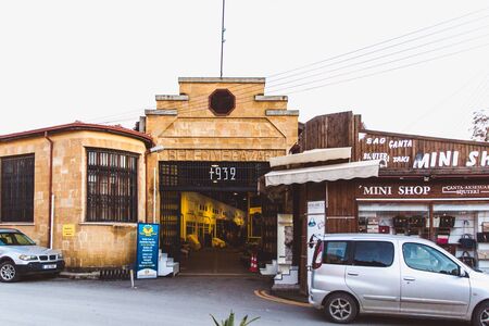 North Nicosia, Turkish Republic of Northern Cyprus - February 27, 2019: View of the Bandabuliya, marketplace in North Nicosiaのeditorial素材