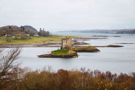 Castle stalker in Scotlandのeditorial素材