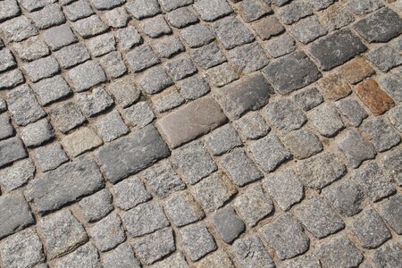 Paving stones on the streetの写真素材