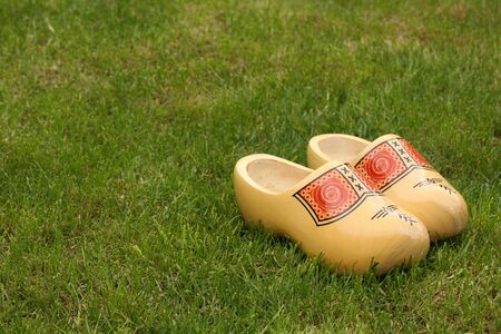 New wooden shoes from Hollandの写真素材