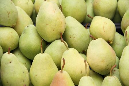 Fresh pears in the market
