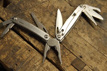 A multitool on the workbench