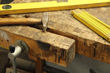 Tool on a workbench