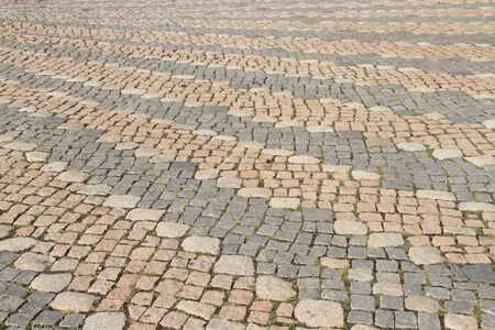 Paving stones on the streetの写真素材