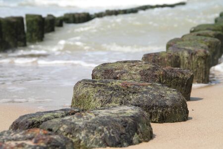 Breakwater at the North Sea