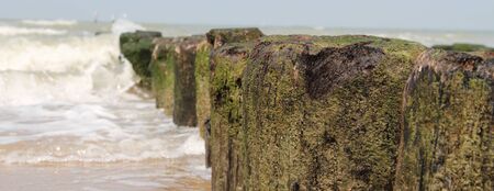 Breakwater at the North Seaの写真素材