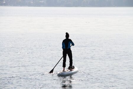 A man at the paddle board drive