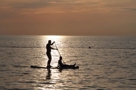 A man at the paddle board drive