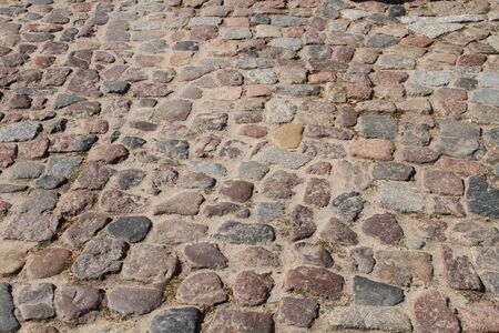 Paving stones on the streetの写真素材