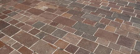 Paving stones on the street