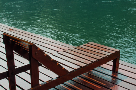 Raft House is a popular local accommodation for tourists, Kanjanaburiの写真素材