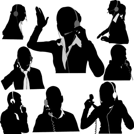 Secretary And Call Center Operator Vector 1のイラスト 素材 ストックフォト 写真素材のstock Foto ストックドットフォト