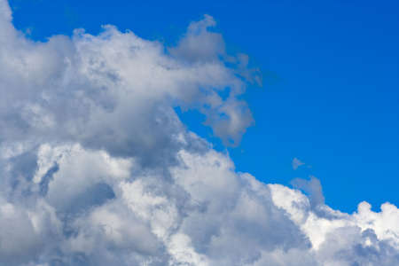 Big cumulus clouds and blue skyの写真素材