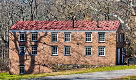 An old Blacksmith Shop in Allaire Village, New Jersey. の写真素材