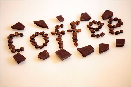 roasted coffee beansの写真素材