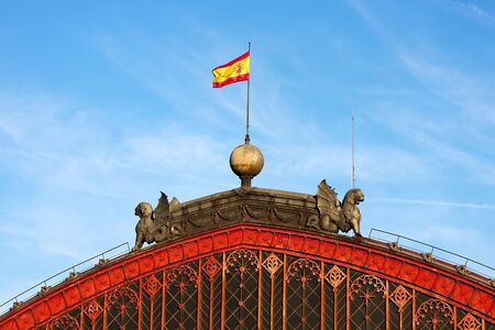 Roof of atocha railway station, Madridの写真素材