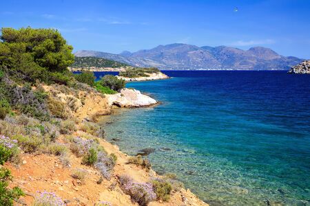 Beautiful wild beach, Greeceの写真素材