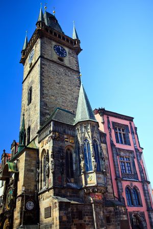 Old town hall, Prague, Czech Republic, 2009の写真素材