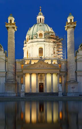 St. Charles's Church (Karlskirche), Viennaの写真素材